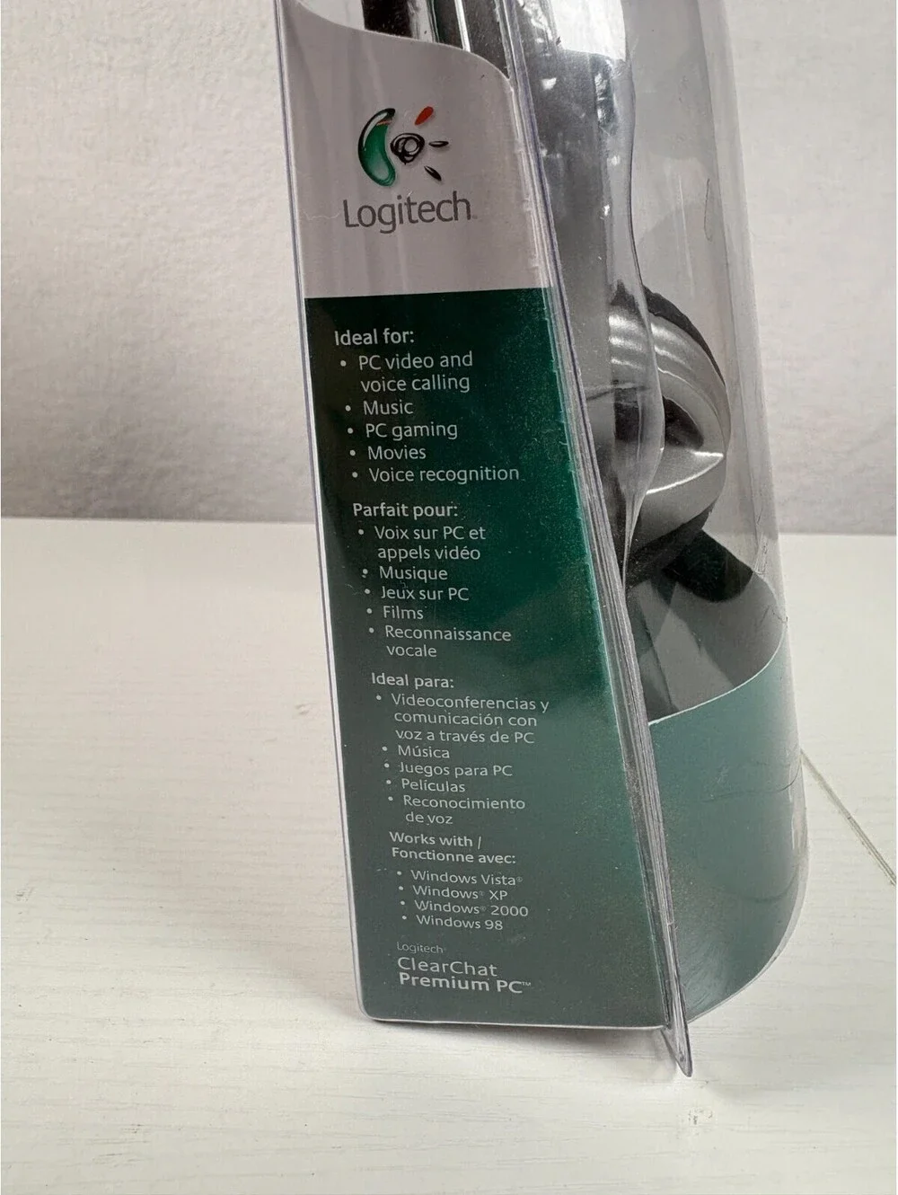 Logitech ClearChat Premium PC Stereo Headset Noise Canceling Mic 981-000084 NEW